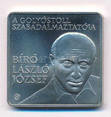 2010. 1000Ft Cu-Ni 'Bíró László József, a golyóstoll szabadalmaztatója' tanúsítvánnyal, kapszulában T:BU kis patina Adamo EM232