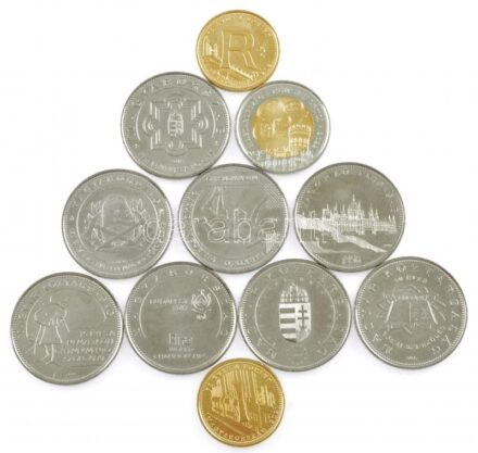 2004-2022. 5Ft-100Ft (11xklf forgalmi emlékérme, közte 2022. 100Ft 'Pénzmúzeum' + 2004. 50Ft 'EU-csatlakozás' + 2006. 50Ft ''1956-os forradalom') T:1,1-