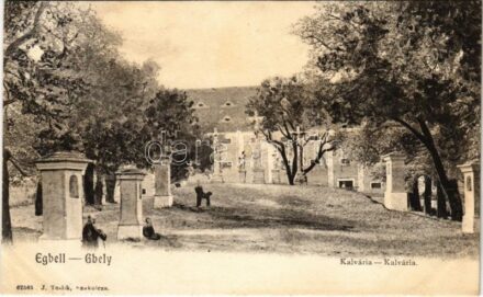 Egbell, Gbely; Kálvária. J. Teslik kiadása / calvary (EK)