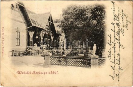 1899 (Vorläufer) Kovácspatak, Kovacov; vendéglő / restaurant (fa)