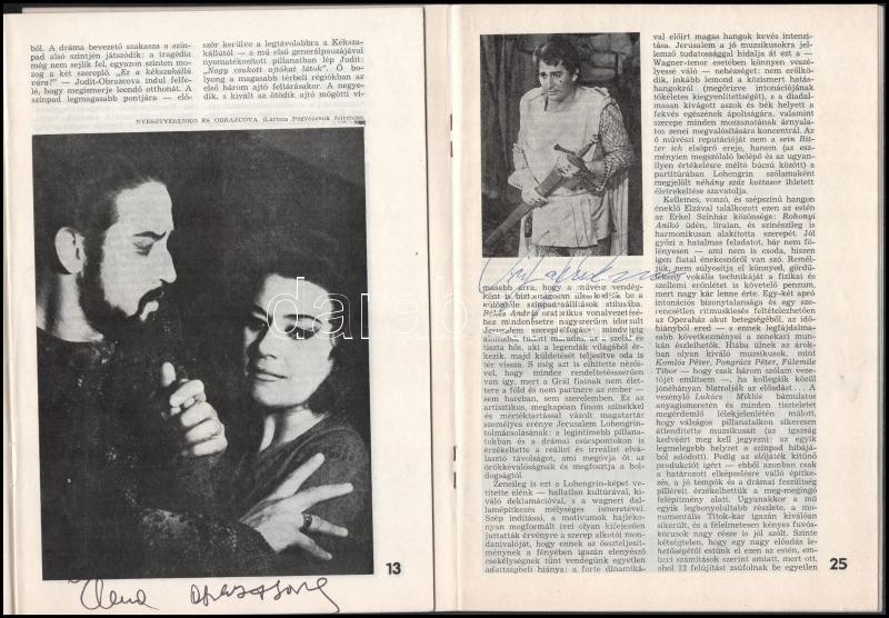 A Muzsika c. folyóirat 1978. évi évfolyama 16 aláírással Péczely Sarolta, Fischer Annie, Siegfried Jerusalem, Theo Adam, Kadosa Pál - Image 4