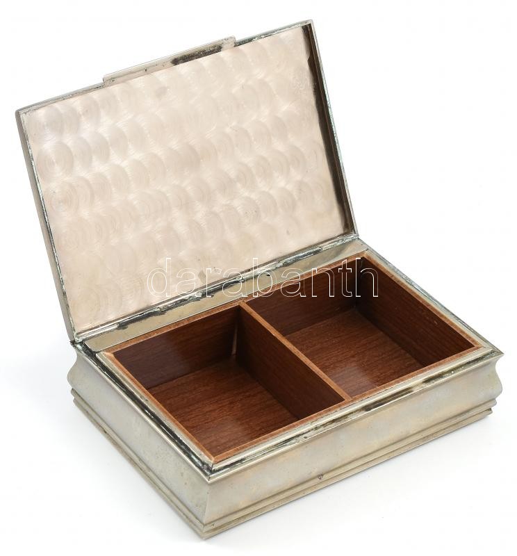 Zenélő cigarettás doboz. Fém. 18x13 cm - Image 2