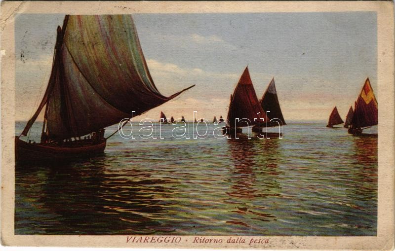 1929 Viareggio, Ritorno dalla pesca / return from fishing (EK)