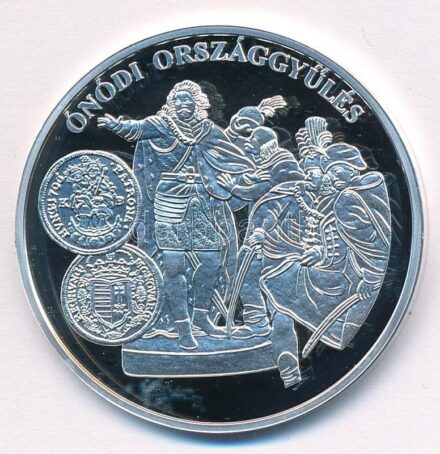DN 'A magyar pénz krónikája - Ónodi országgyűlés' Ag emlékérem tanúsítvánnyal (20g/0.999/38,61mm) T:PP