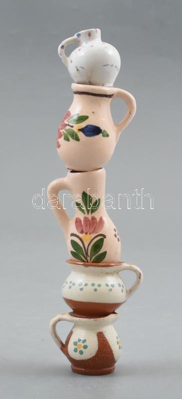 5 db mini kerámia korsó 4 cm