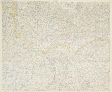 cca 1910 Lemberg és környéke katonai térkép 80x100 cm