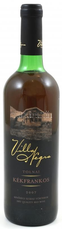 2007 Tolnai, Kékfrankos, bontatlan palack fehérbor, 0,75 l.