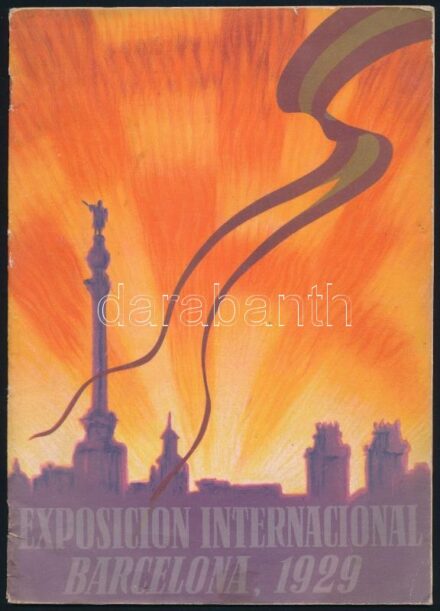 1929 Exposition International Barcelona - spanyol ismertető prospektus