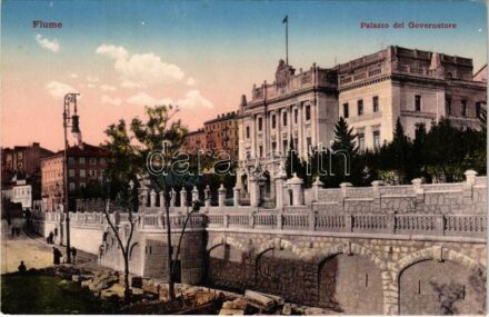 Fiume, Rijeka; Palazzo del Governatore / Governor's Palace. Verlag Celestina Mayer