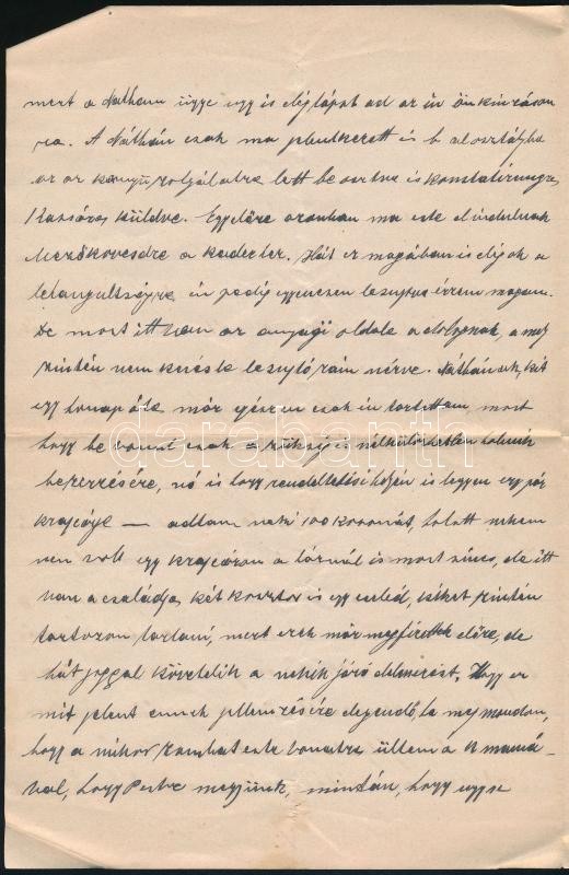 1916 Szatmár, Steuer Ábrahám rabbi, saját kezű levele fiának / Ábrahám Steuer rabbi's letter - Image 2