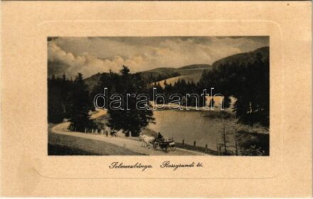 Selmecbánya, Schemnitz, Banská Stiavnica; Rossgrundi tó. Joerges kiadása 1910. / lake