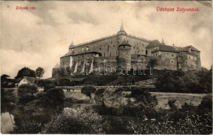 Zólyom, Zvolen; vár. Jeranek Sándor kiadása / Zvolensky zámok / castle (EK)