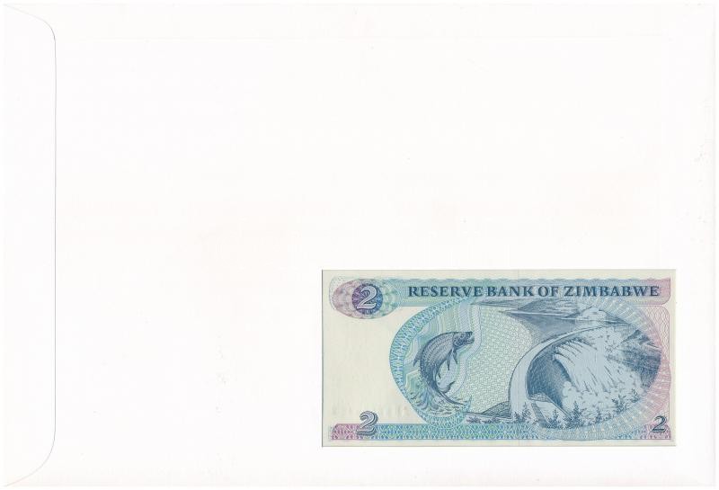 Zimbabwe 1994. 2D, felbélyegzett borítékban, bélyegzéssel T:1 Zimbabwe 1994. 2 Dollars in envelope with stamp and cancellation C:UNC - Image 2