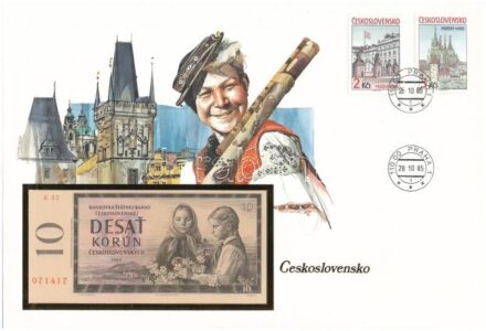 Csehszlovákia 1960. 10K felbélyegzett borítékban, bélyegzéssel T:I Czechoslovakia 1960. 10 Korun in envelope with stamp and cancellation C:UNC