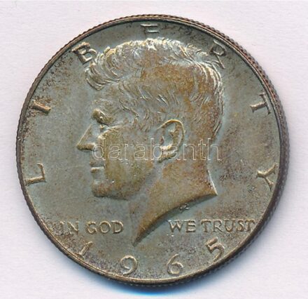 Amerikai Egyesült Államok 1965. 1/2$ Ag 'Kennedy' T:2 patina USA 1965. 1/2 Dollar Ag 'Kennedy' C:XF patina Krause KM#202a