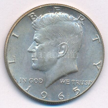 Amerikai Egyesült Államok 1965. 1/2$ Ag 'Kennedy' T:2 USA 1965. 1/2 Dollar Ag 'Kennedy' C:XF Krause KM#202a