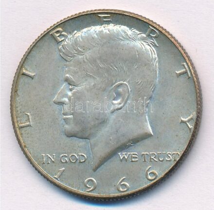 Amerikai Egyesült Államok 1966. 1/2$ Ag 'Kennedy' T:1-,2 USA 1966. 1/2 Dollar Ag 'Kennedy' C:AU,XF Krause KM#202a