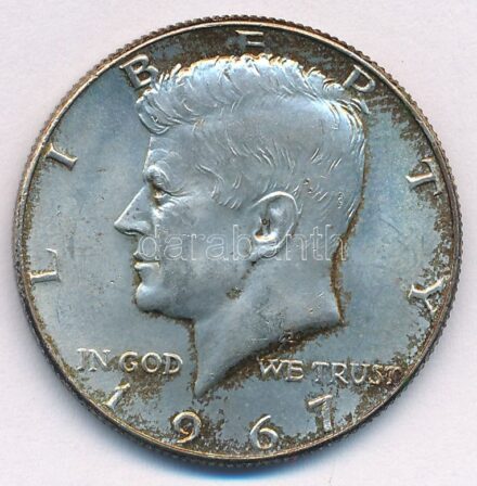 Amerikai Egyesült Államok 1967. 1/2$ Ag 'Kennedy' T:2 patina USA 1967. 1/2 Dollar Ag 'Kennedy' C:XF patina Krause KM#202a