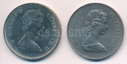 Nagy-Britannia 1972. 25p Cu-Ni 'II. Erzsébet / Ezüstlakodalom' + Nagy-Britannia 1981. 25p Cu-Ni 'Károly és Diana esküvője' T:1-,2 United Kingdom 1972. 25 Pence Cu-Ni 'Elizabeth II / Silver Wedding' + United Kingdom 1981. 25 New Pence Cu-Ni