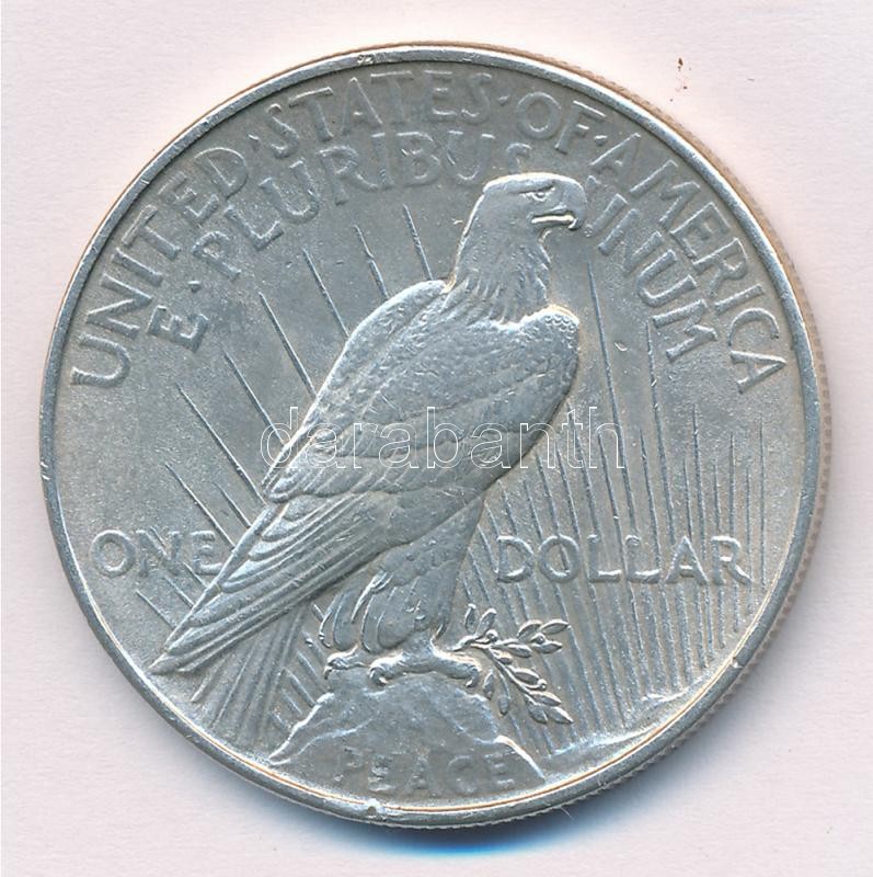 Amerikai Egyesült Államok 1922. 1$ Ag 'Béke' tanúsítvánnyal, kapszulában T:2,2- patina, karc USA 1922. 1 Dollar Ag 'Peace' with certificate in capsule C:XF,VF patina, scratches Krause KM#150 - Image 2