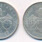 1994. 200Ft Ag 'Deák' (2x) T:1-,2 patina Adamo F13.1 - Image 2