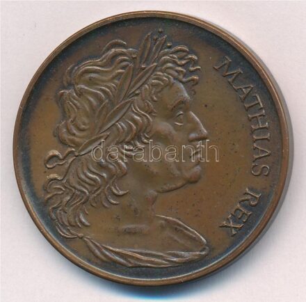 Fritz Mihály (1947-) 1990. 'Mathias Rex / MÉE Szeged' Mátyás király halálának 500. évfordulója, Br emlékérem (42,5mm) T:1,1-