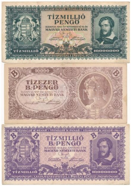 1945. 10.000.000P + 1946. 10.000BP + 10.000.000BP T:III