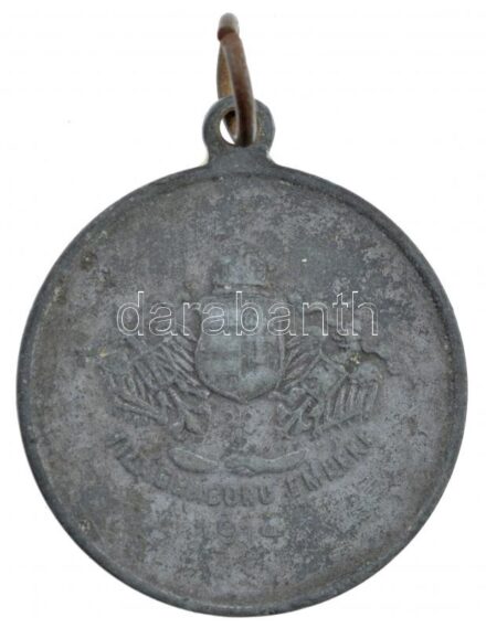 1914. 'Éljenek a győzelmes szövetségesek / Világháború emléke 1914' Zn emlékérem füllel (29mm) T:3