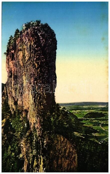 Hallein, Grosser Barmstein mit Blick gegen Salzburg (EK)