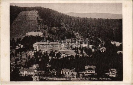 Semmering, Villenpartie mit Hotel Panhans / villas, hotel (fl)