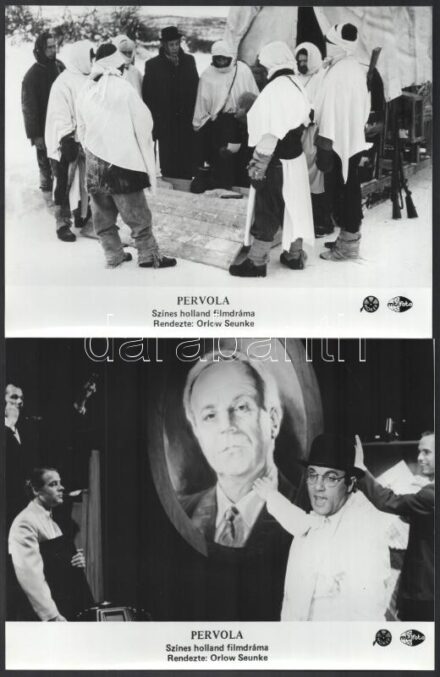 cca 1976 előtti évekből, ,,Pervola' című holland filmdráma jelenetei és szereplői, 6 db vintage produkciós filmfotó, ezüst zselatinos fotópapíron, 18x24 cm