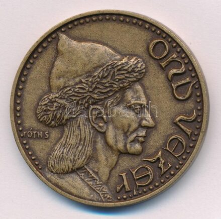 Tóth Sándor (1933-) 1994. 'MÉE Szabolcs-Szatmár-Bereg Megye / Ond Vezér' bronz emlékérem (42,5mm) T:1-