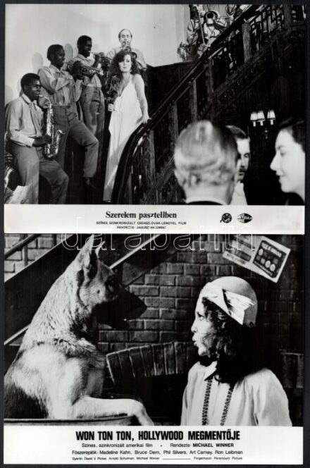 cca 1963 és1986 között, külföldön készült filmek - amelyeket Magyarországon is bemutattak - egy-egy jelenete, 13 db vintage produkciós filmfotó, ezüst zselatinos fotópapíron, 18x24 cm