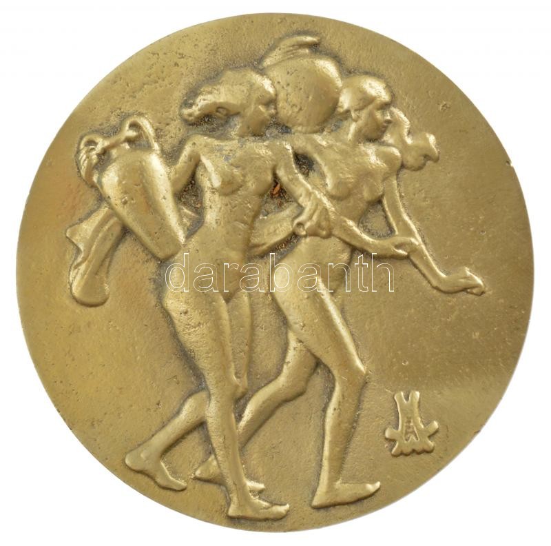 Madarassy Walter (1909-1994) DN Varga Lili emlékérmen öntött bronz másolata (82mm) T:2 - Image 2