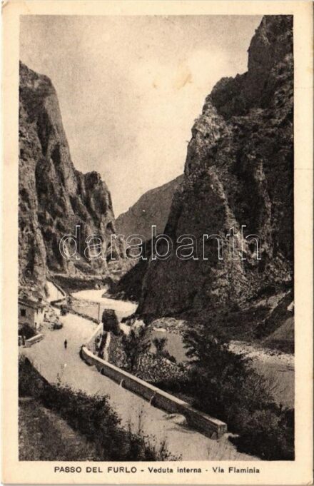 Passo del Furlo, Furlo Pass; Veduta interna, Via Flamina