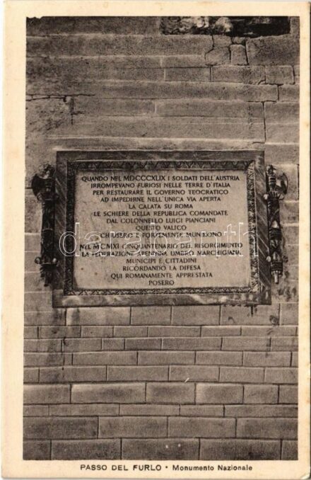 Passo del Furlo, Furlo Pass; Monumento Nazionale / monument (EK)