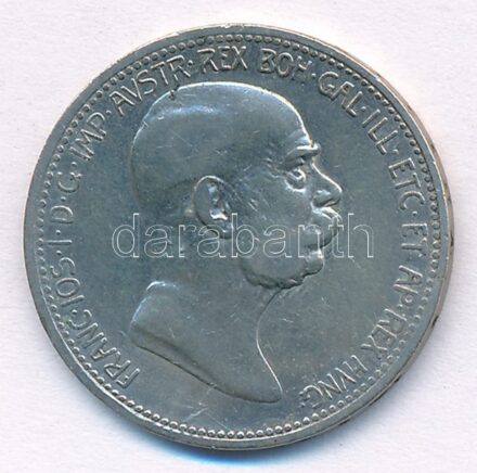 Ausztria 1908. 1K Ag 'Ferenc József - Jubileum' T:2-,3 Austria 1908. 1 Corona Ag 'Franz Joseph - Jubilee' C:VF,F Krause KM#2808