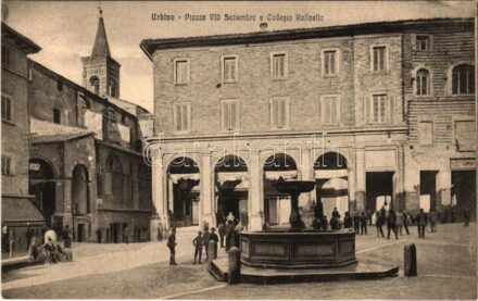 Urbino, Piazza VIII Settembre e Collegio Raffaello / square, cinema