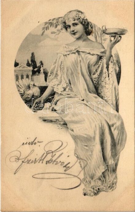 Szecessziós hölgy / Art Nouveau lady