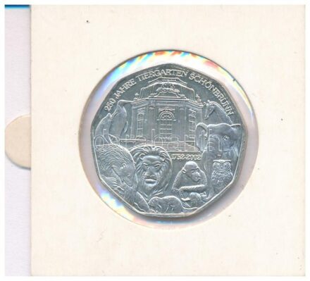 Ausztria 2002. 5E Ag '250 éves a schönbrunn-i állatkert' T:1 Austria 2002. 5 Euro Ag '250th Anniversary of Schoenbrunn Zoo' C:UNC Krause KM# 3091