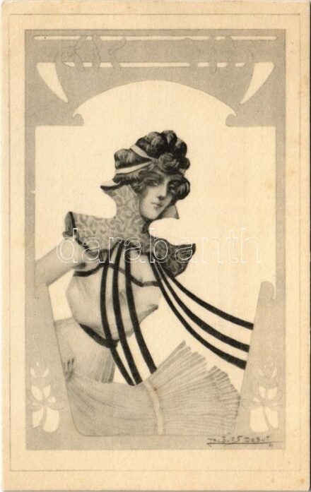 Szecessziós hölgy / Art Nouveau lady s: Jacques Debut