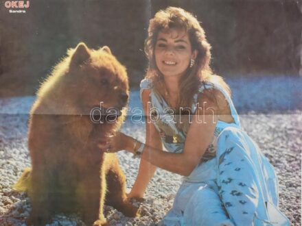 Sandra (Sandra Ann Lauer) popénekesnő, plakát, hajtva, 55x42 cm / Sandra (Sandra Ann Lauer) pop singer, poster, 55x42 cm