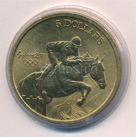 Ausztrália 2000. 5D Al-bronz 'Sydneyi Olimpia 2000 - Lovaglás' T:BU Australia 2000. 5 Dollars Al-Bronze 'Sydney 2000 Olympics - Equestrian' C:BU Krause KM#434