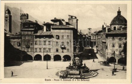 Trento, Trient (Südtirol); Piazza V. Emanuele III e Via Bellenzani / streets