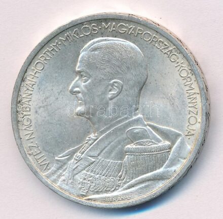 1939. 5P Ag 'Horthy balra' T:1- kis ph. Adamo P8.2