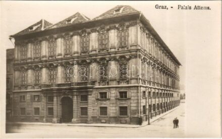 Graz, Palais Attems. Bromsilberkarte 344 Ludwig Strohschne'der