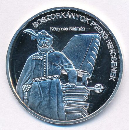DN 'Nemzetünk nagyjai - Könyves Kálmán' Ag emlékérem tanúsítvánnyal (10,37g/0.999/35mm) T:PP