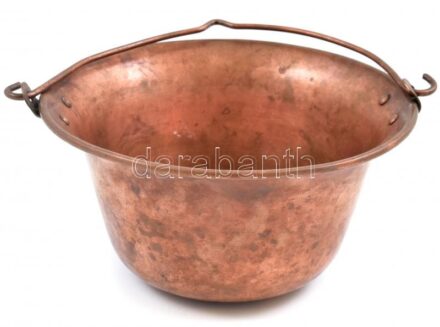 Vörösréz asztali bogrács d: 18 cm