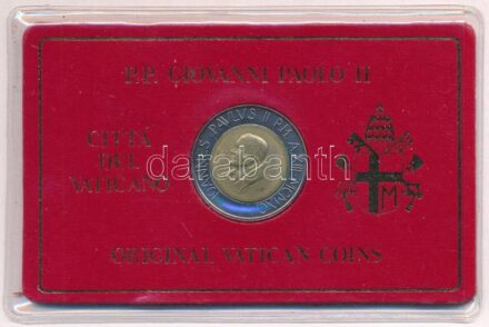Vatikán 1991. 500L bimetál 'II. János Pál' T:1- Vatican 1991. 500 Lire bimetallic 'Joha Paul II' C:AU Krause KM#233