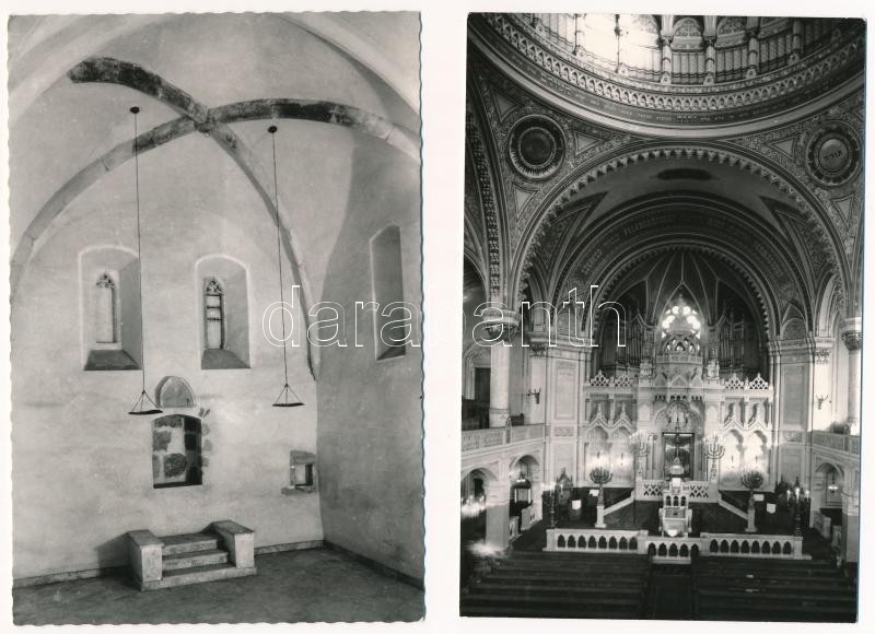 ZSINAGÓGÁK - 10 db modern magyar képeslap / SYNAGOGUES - 10 modern Hungarian postcards